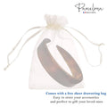 Parcelona French Extra Wide Tortoise Shell Celluloid Hair Headband for Women