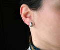 Small Croissant Huggies - Waterproof 18k Gold Dome Earrings: Gold