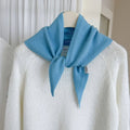 Pure Wool Knit Triangle Scarf Multi-Use_CWOV00279: RED / (OS) 1