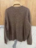 V-neck Pullover in Cashmere, Wool & Silk: Darth Gray / One size