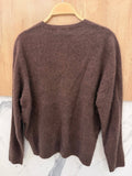 V-neck Pullover in Cashmere, Wool & Silk: Coral Pink / One size