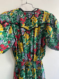 Vintage quilted floral dress
