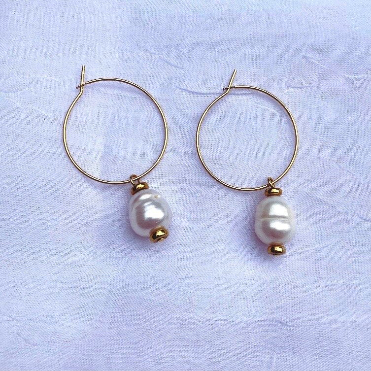 MINI PEARL HOOP