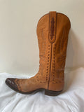 Vintage wingtip croc brown cowboy boot