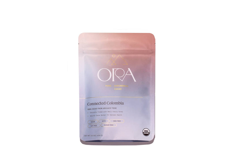 Connected Colombia 100% Cacao - Organic - Ceremonial: 1/2 lb
