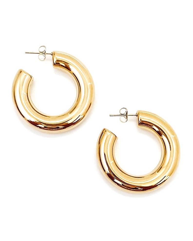 Efa Gold Hoop Earrings